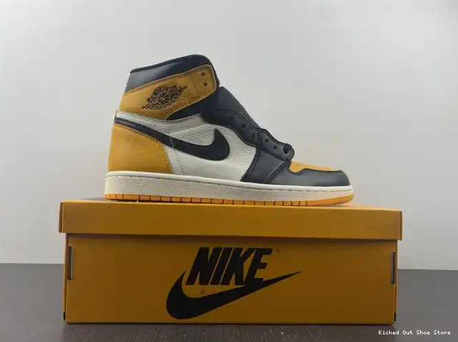 Kick Theory Yellow 555088-711 OG High 1 Air Toe Jordan 0603